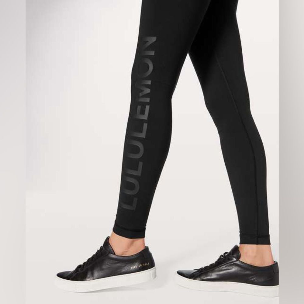 lululemon athletica Women's Black High-Rise Logo Leggings